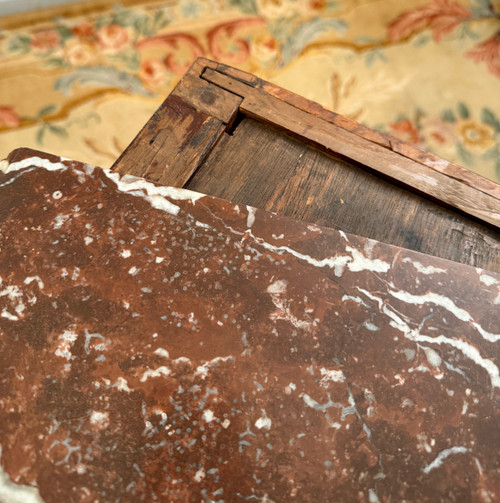 Commode En Marqueterie d'Epoque Transition Louis XV Louis XV Vers 1760