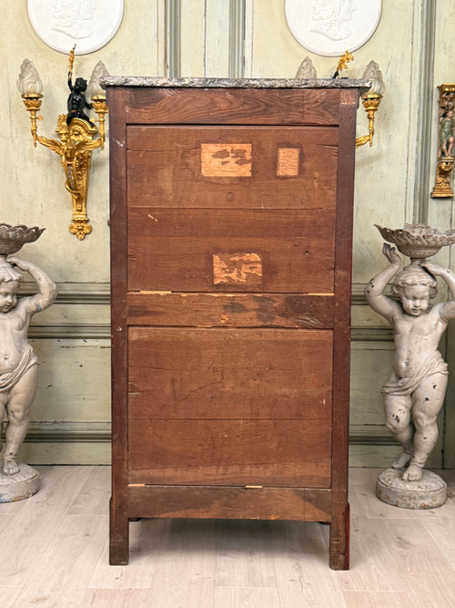 Nicolas Petit, Armoirette En Acajou d'Epoque Louis XVI Estampillée Vers 1780