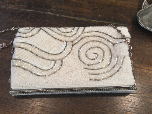 50s beaded clutch