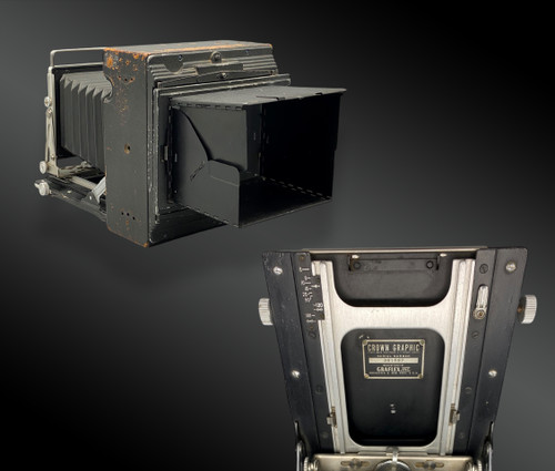 Appareil photographique de presse CROWN GRAPHIC SPECIAL 4 x 5 Etats-Unis XXème