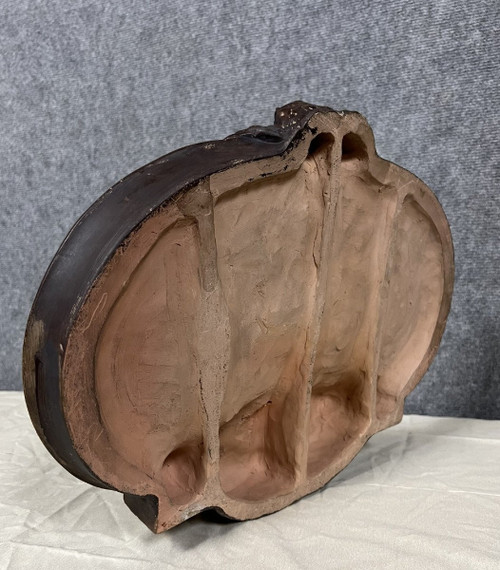 Joe DESCAMPS (1869 - 1950): Sehr große leere Tasche im Jugendstil um 1900