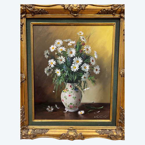 tableau bouquet de fleurs par Serguei TOUTOUNOV huile sur toile