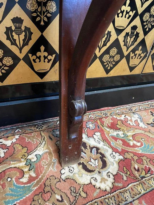 Console d'epoca Napoleone III in mogano
