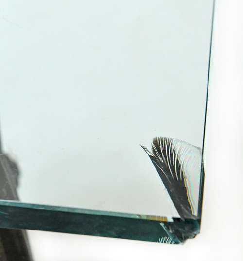 Gae AULENTI (1927-2012) Table basse modèle "Tavolo con ruote" pour Fontana Arte 