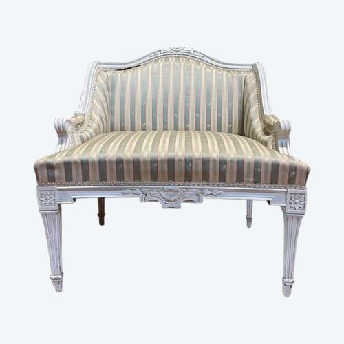 Fauteuil marquise de style Louis XVI