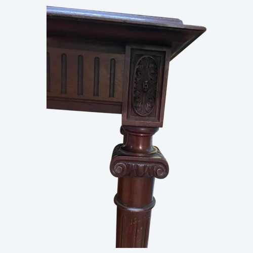 Huge Louis XVI style walnut console table