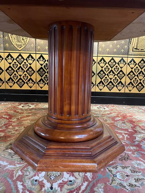 Table de salle à manger ronde en marbre 