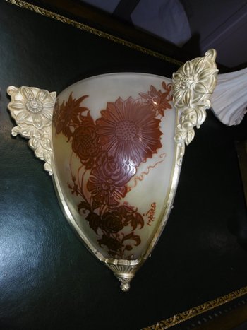 Wandleuchten Emile Gallé Jugendstil