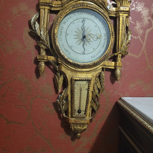 LOUIS XVI Barometer and Thermometer -- TO BE RESTORED --