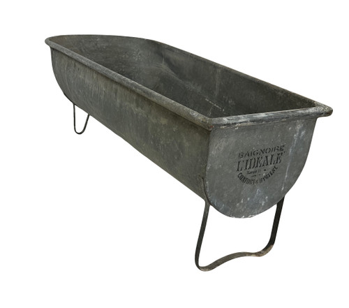 Alte Zinkbadewanne L’Idéale