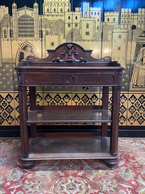 Console - Mahogany serving table from the Napoleon III period