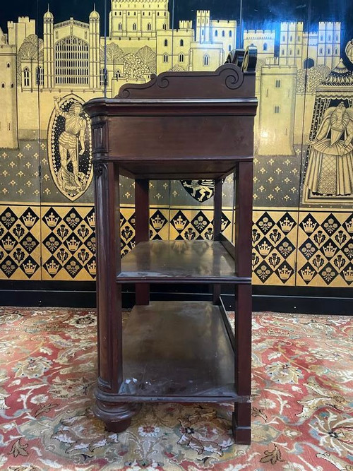 Console - Mahogany serving table from the Napoleon III period
