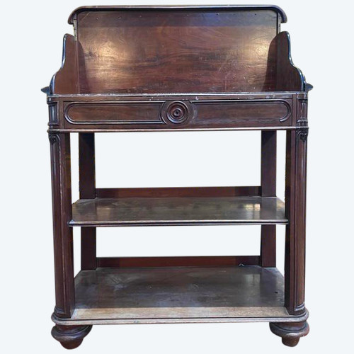 Console - Mahogany serving table from the Napoleon III period