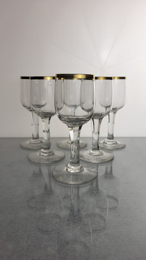 12 verres à vin cuit en cristal