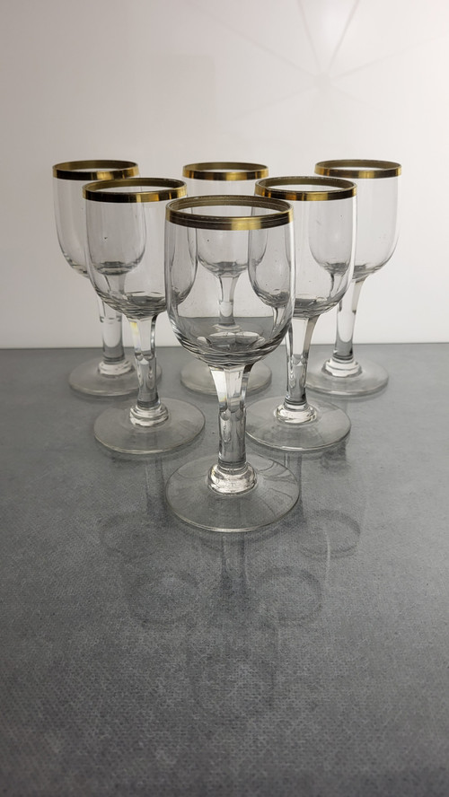 12 verres à vin cuit en cristal