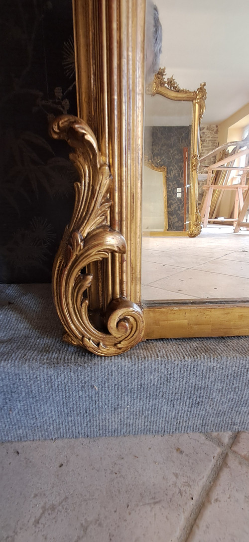19th century mirror 184 x 108
