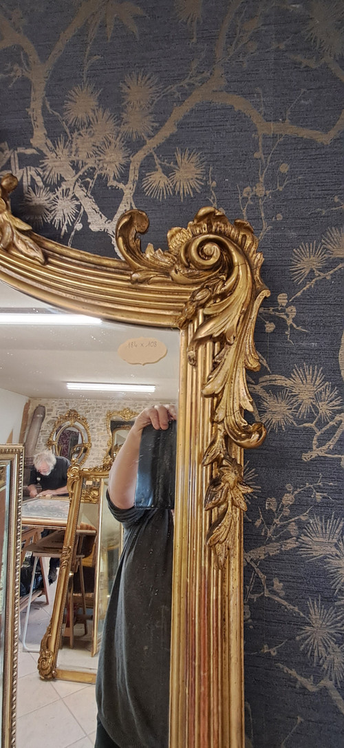 19th century mirror 184 x 108