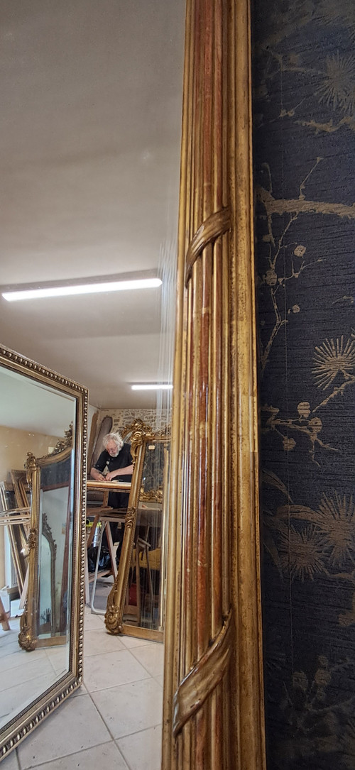 19th century mirror 184 x 108