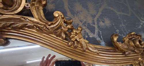 19th century mirror 184 x 108
