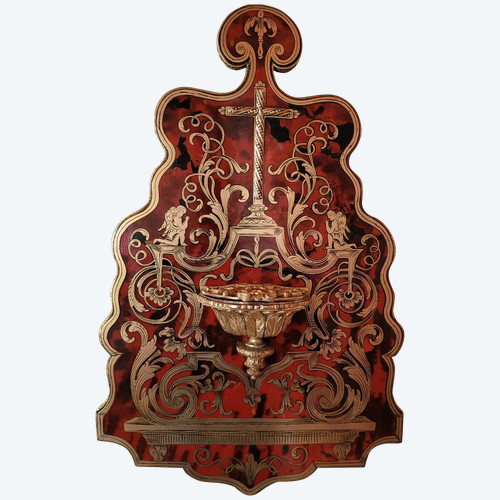 Bedside stoup in Boulle marquetry and gilded bronze