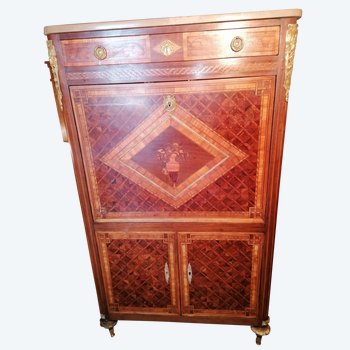 SUPERBE SECRETAIRE  marqueté epoque  18 eme siècl