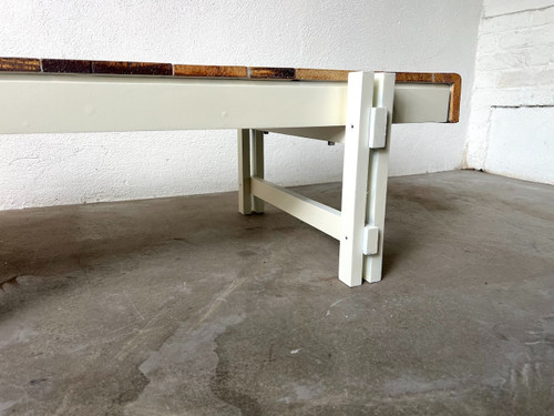 Roger Capron rectangular coffee table, Vallauris France 1960