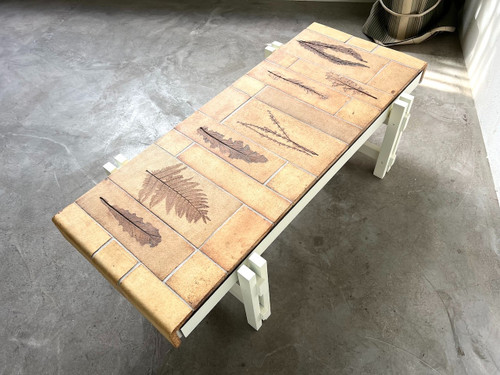 Roger Capron rectangular coffee table, Vallauris France 1960