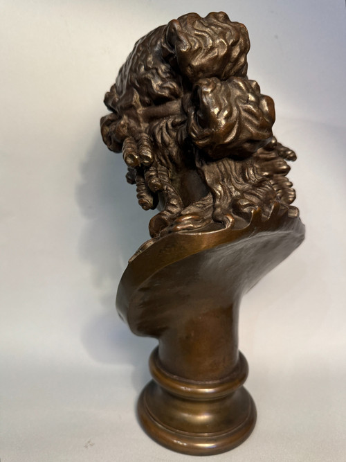 Buste d’Ariane en bronze F. Barbedienne (Bacchus, Antinoüs)