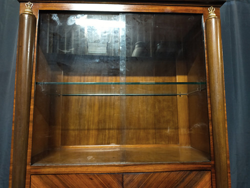 Jules Leleu, in the taste, Art Deco display case in rosewood