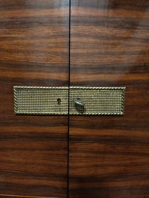 Jules Leleu, in the taste, Art Deco display case in rosewood
