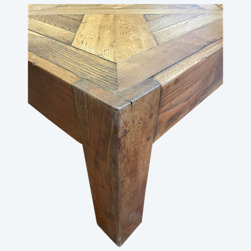 Table basse en chêne massif parqueté