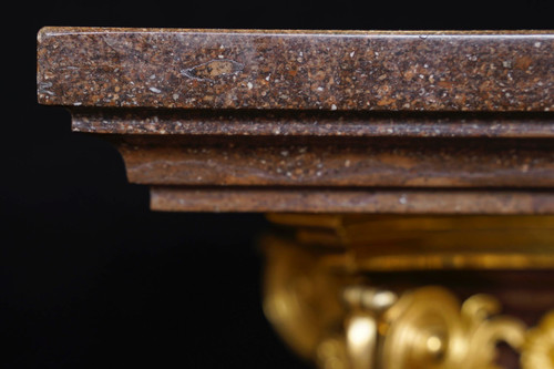 Importante coppia di colonne con coppia di girandole, epoca Napoleone III