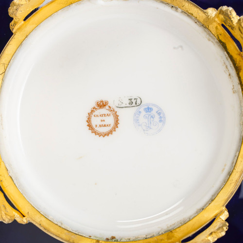Bellissima scatola di caramelle in porcellana di Sèvres, fine del XIX secolo