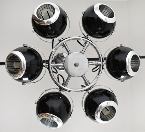 Eyeball chandelier in the style of the 1970s