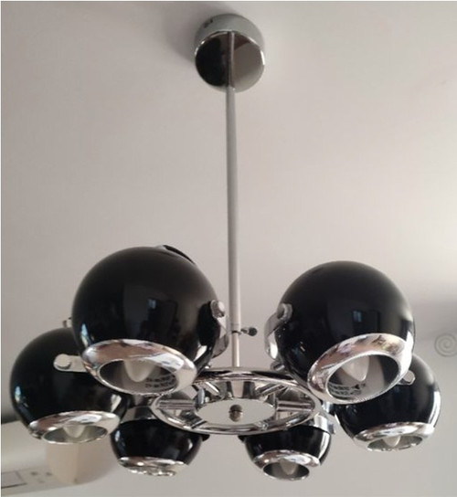 Eyeball chandelier in the style of the 1970s