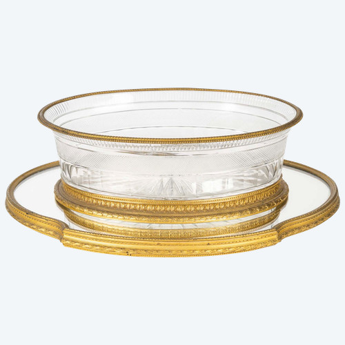 A beautiful crystal and gilt bronze centrepiece, circa 1880