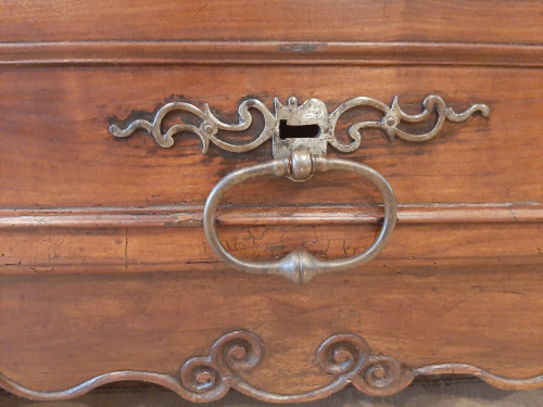 Cuffietta "da viaggio" Luigi XV, in ciliegio - XVIII secolo