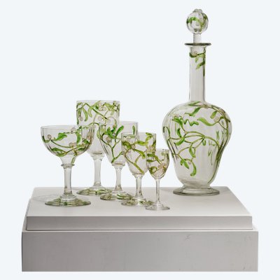 E. Lachenal & Daum, „Gui“-Service für 6 oder 12 Personen, Jugendstil