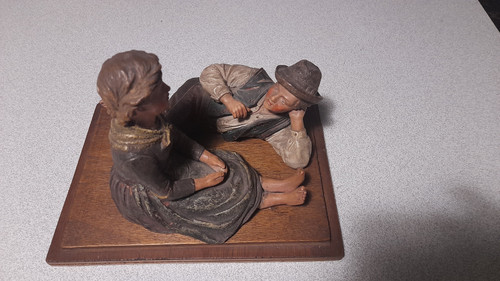 Personaggi in terracotta di Bernard Bloch 1836-19009