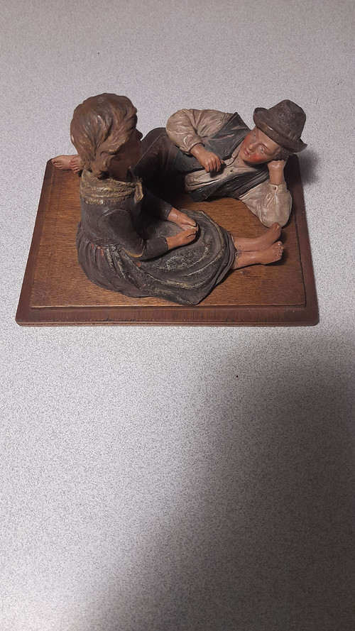 Personaggi in terracotta di Bernard Bloch 1836-19009
