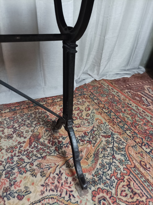 SEREX metal and wood bistro table, 1920
