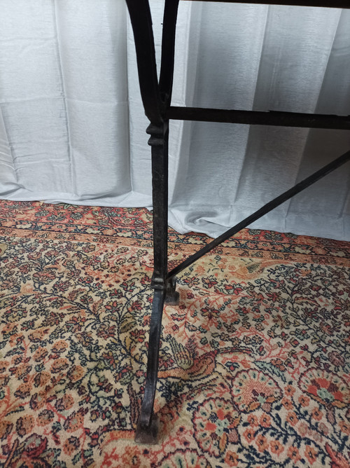 SEREX metal and wood bistro table, 1920