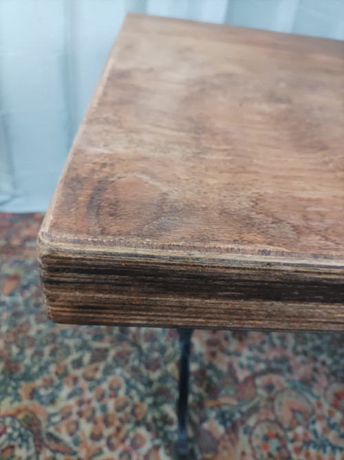 SEREX metal and wood bistro table, 1920