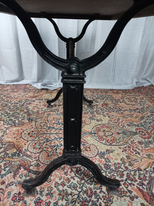 SEREX metal and wood bistro table, 1920