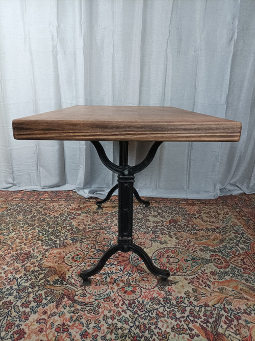 SEREX metal and wood bistro table, 1920
