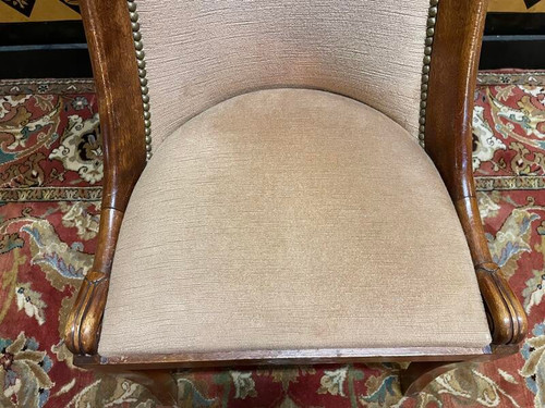 Set of 6 Empire gondola chairs in mahogany