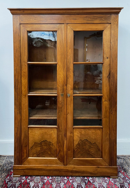 Bibliotheque LOUIS PHILIPPE en noyer