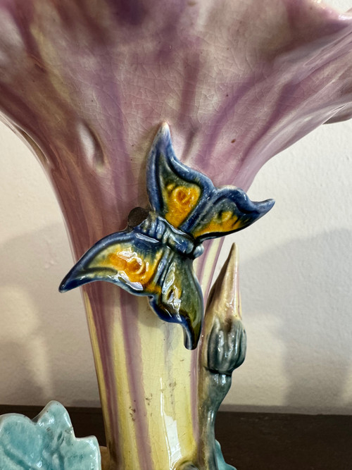 Art Nouveau Barbotine Vases