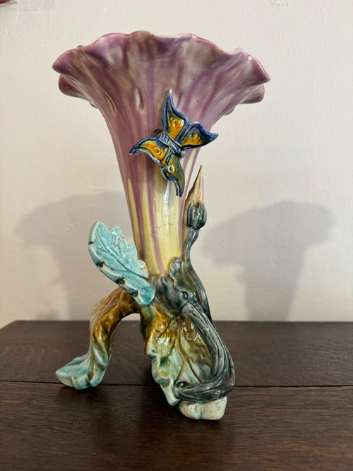 Art Nouveau Barbotine Vases