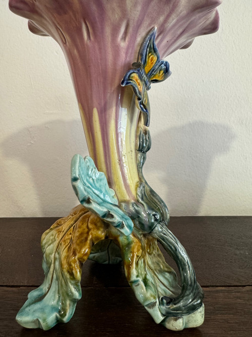 Art Nouveau Barbotine Vases